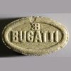 Gray Bugatti MDMA pills