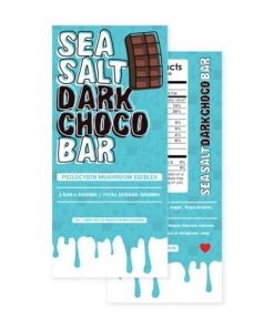 Magic Mushroom Sea Salt Dark Chocolate Bar – 3 Grams