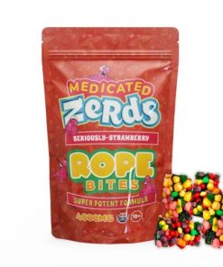 Medicated Zerds Rope 4000MG Mushroom – Strawberry